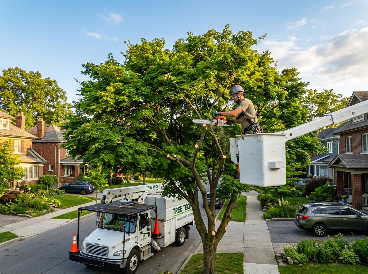 Professional tree trimming and crown shaping